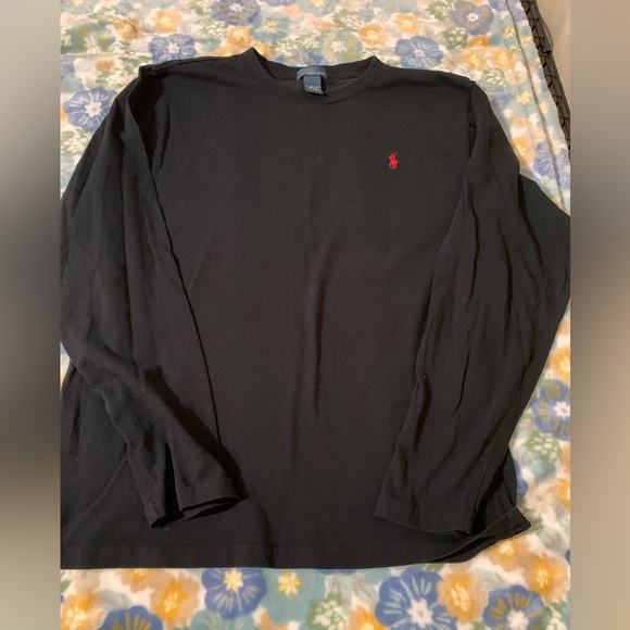 Black polo T-shirt - Picture 1 of 3